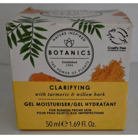 Botanics Clarifying Gel Moisturizer 1.69 Fl Oz with Tumeric and Willow Bark - Picture 1 of 11